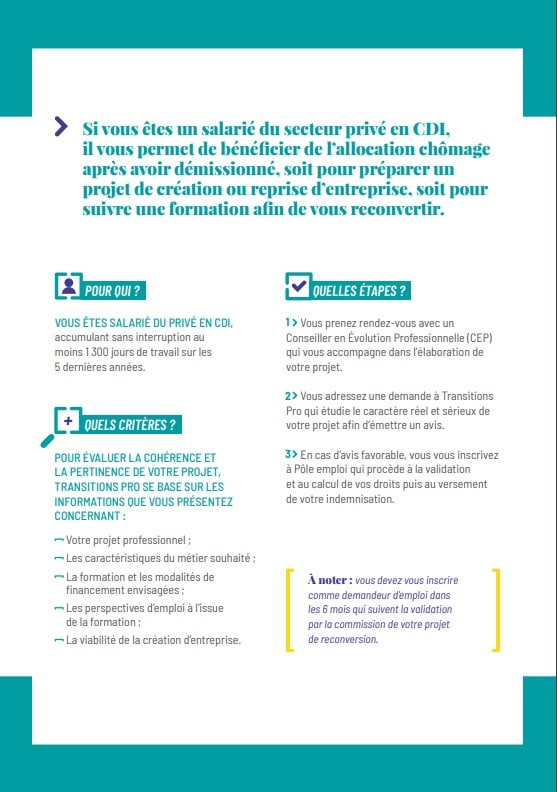 Dispositif démissionnaire Transitionspro page2